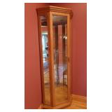 Lighted Corner Curio 26x18x75'