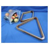 Pool Balls & 2 Racks