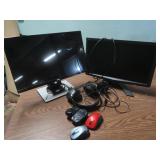 2 Monitors,Computer,Mice &more