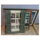 Framed Artwork & Window Mirror