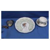 1909 Calendar Plate,Tea Cups&more