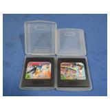 Sega Game Gear Sonic &Sonic 2 games w/Protective