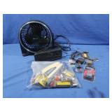 Tabletop Fan,Alarm Clock,File Holder