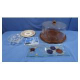 Cake Safe (needs Wood Glued),Decorative Plates