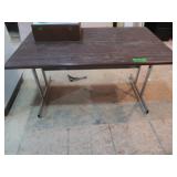 Chrome Base Desk 30x48x27