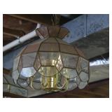 Vintage TiffanyStyle Pendant Lamp w/Glass