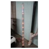 63' H Lighted Tube Light-Flashes Multi-colored