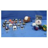 Newtons Cradle,Baseballs,Mini Helmets