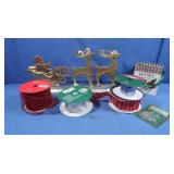 Christmas Ribbon,Metal Dï¿½cor