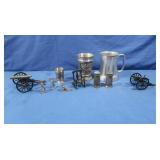 German Mug w/matching Shot Glass,Metal