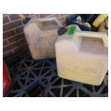 2 - 5gal Plastic Diesel Cans (full)