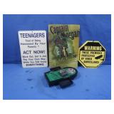 Captain Morgan Clock,Teen Boy Sign &more