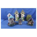 Ceramic Hanging Lantern,Decorative BirdHouses in