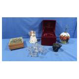 Glass Salt cellers, Ne'Qwa Art Ornament &more