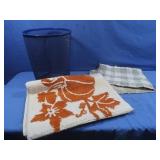 Wire Mesh Waste Basket,2Rugs