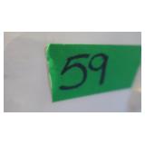 Vintage White Ceramic Tree, Red lights-2pc