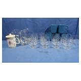 Corning Blue Mugs,Tea Cup w/filter for Loose Leaf