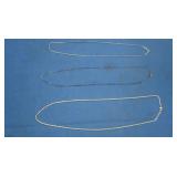 3 Sterling .925 Chains