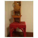 Wooden child chair 8.5x7x19', Wooden Stool