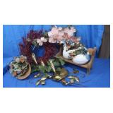 Wreath, Artificial Floral Arrangements, Home