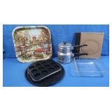 Pampered Chef Pie Crust Shield,Pyrex Baking