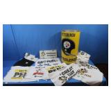 Pgh Steelers Trash Can 10x19'H, Pgh Penguins