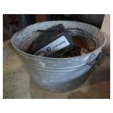 10 Amp Battery Charger,Galvanized Tub,Elec. Cords