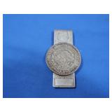 Sterling Money Clip w/ Peso Coin 33gr. TW