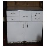 Vintage Metal Kitchen Cupboard Unit 36x20x36'H