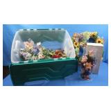 Artificial Flowers,Wall Hanging & Hurricane Globe