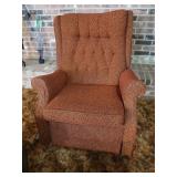 Vintage Wave La-Z-Boy Upholstered Rocker-Recliner