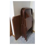 Card Table 30.5x30.5' &4 Metal Folding Chairs