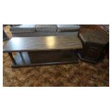 Wooden Coffee Table w/Storage Cabinet