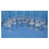 Variety of Glass Stemware