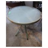 Glass Top Table 30'Dia