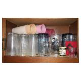 Glass & Plastic Drinking Glasses, Mugs, Cups