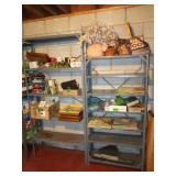 2 Metal Shelf Units 30.25x11.5x61' & 36x11.5x73'H