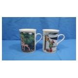 Vintage Danbury Mint M.I. Hummel Porcelain Mugs