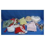 Aprons, Hankerchiefs, Satin Pillow &more