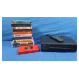 Hitachi VCR Player/Recorder and VHS tapes