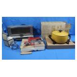 Vintage GE Toast-R-Oven,West Bend Fondue
