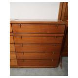 Vintage Mid Century Modern 5 Drawer Dresser