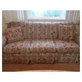 Vintage Style Craftmaster Upholstered Sofa w/Throw