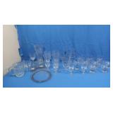 Variety of Glass Dishes,Vases,Glasses &more