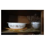 Glass Mixing Bowl Set,Pyrex Dish,Platter &more