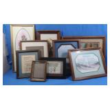 Framed Pictures, Various Sizes