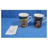 Vintage Danbury Mint M.I. Hummel Porcelain Mugs