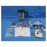 Pgh Penguins Trading Cards,Insulated Cup, Ring
