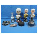 Pgh Penguins Bobble Heads,Hockey Pucks &more