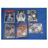 Lot of 5 MLB patch cards, MINT inc. Eldridge,